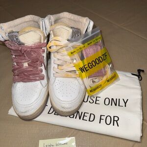 Golden Goose Size 37 Sky Star with Mauve/Pink Accents. Brand new & Authentic!